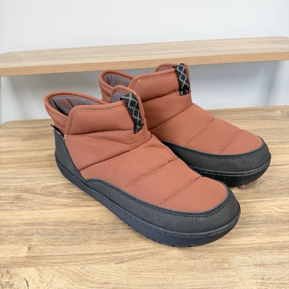 Ozark Trail Boot Slipper Puffer Orange Black Men's Size 10